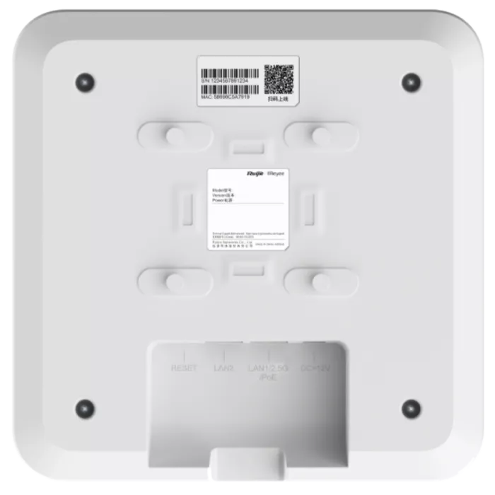 Ruijie Reyee RG-RAP2260 Wi-Fi 6 внутренняя двухдиапазонная Точка доступу