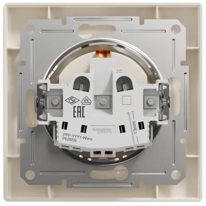 Schneider Electric Asfora EPH2900123 РОЗЕТКА З ЗАЗЕМЛЕННЯМ