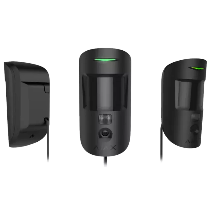 Дротовий сповіщувач руху з підтримкою фотоверифікації Ajax Superior MotionCam (PhOD) black Fibra