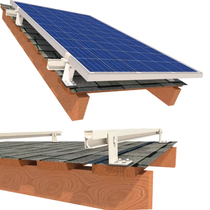 InstallKit IK-XL-B-4 кріплення 4 сонячних панелей до 1145мм бітумна черепиця Комплект