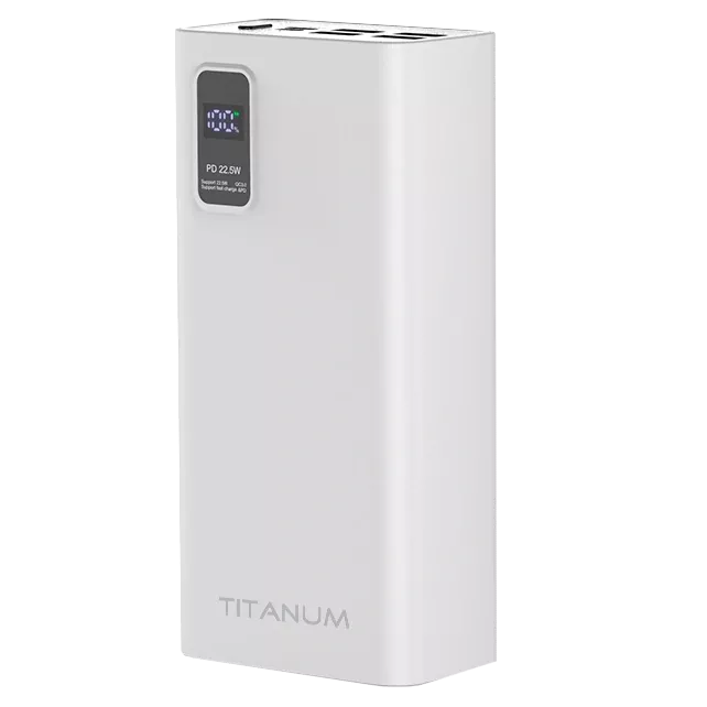 TITANUM 728S 30000mAh 22.5W White Повербанк