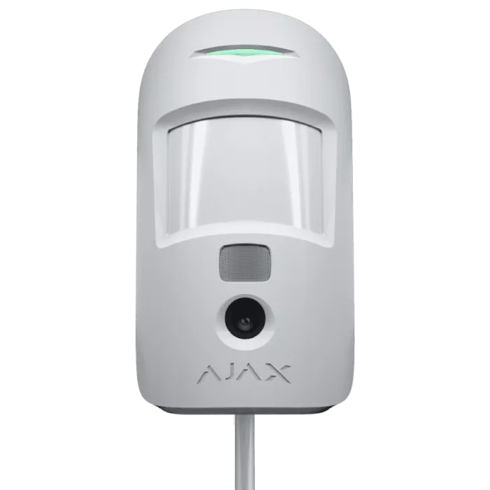 Дротовий сповіщувач руху з камерою Ajax Superior MotionCam white Fibra