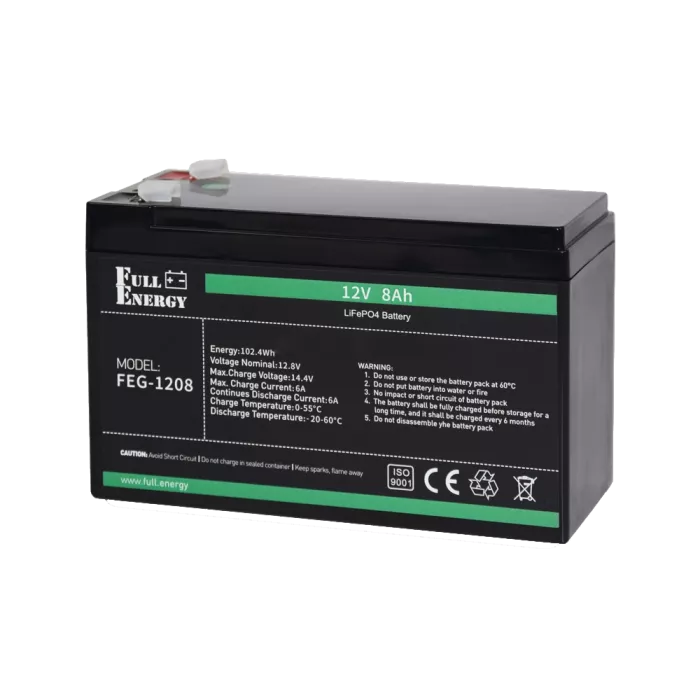 Full Energy FEG-128 12В 8.5А*г Літієва акумуляторна батарея