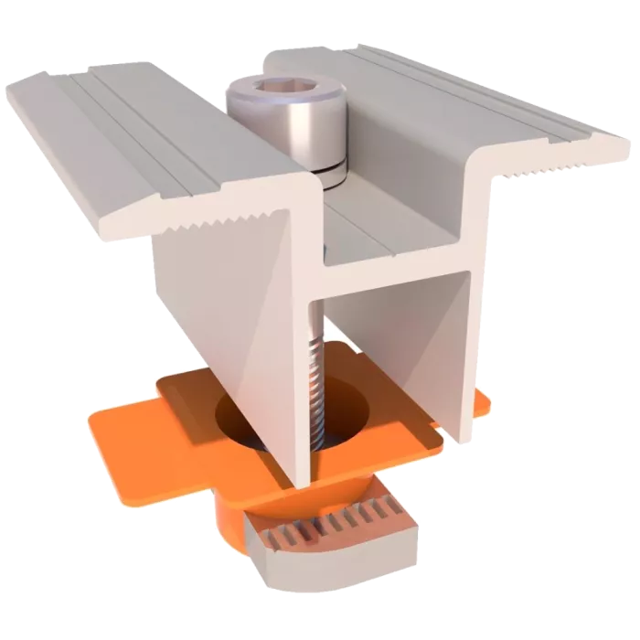 Kripter Domino V3-4 L6200 Кріплення наземної оцинкованої стійки у зборі