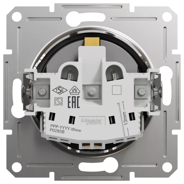 Schneider Electric Asfora EPH2900271 Розетка із заземленням та шторками антрацит