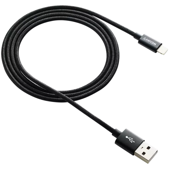 CANYON CFI-3 Кабель Lightning 8-pin - USB 1м