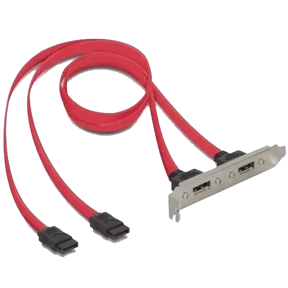 SATA 7px4-eSATAx4 M/F Планка корпусная