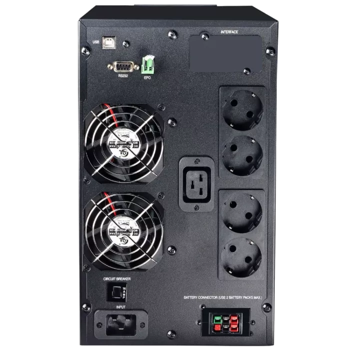 Powercom MAC3000 Schuko LCD Джерело безперебійного живлення