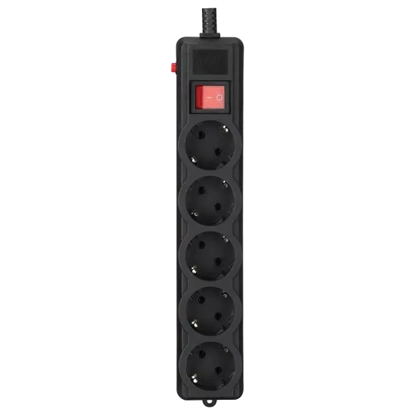 Gembird SPG5-G-10B-PRO Мережевий фільтр 3 м кабель 5 розеток