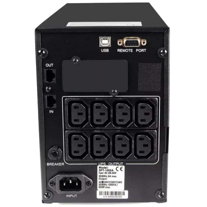 Powercom SPT-2000-II LCD IEC Джерело безперебійного живлення