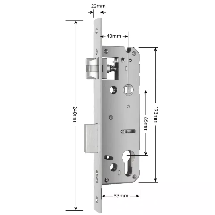 SEVEN LOCK 4085 Врезная часть