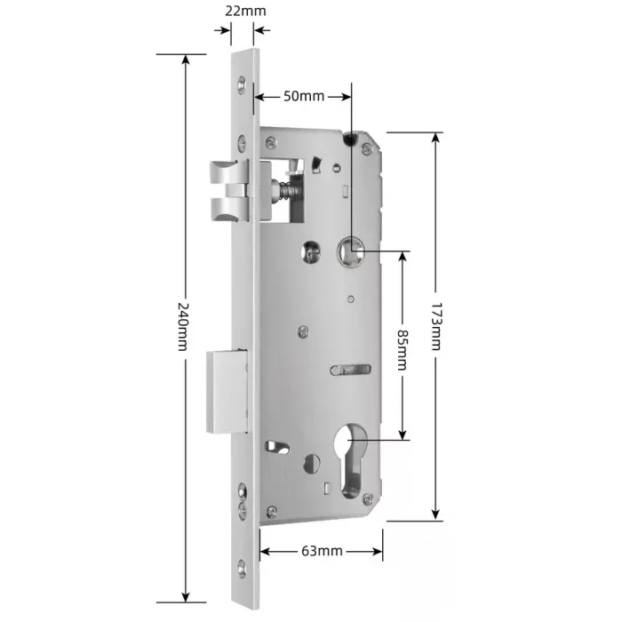 SEVEN LOCK 5085 Врезная часть