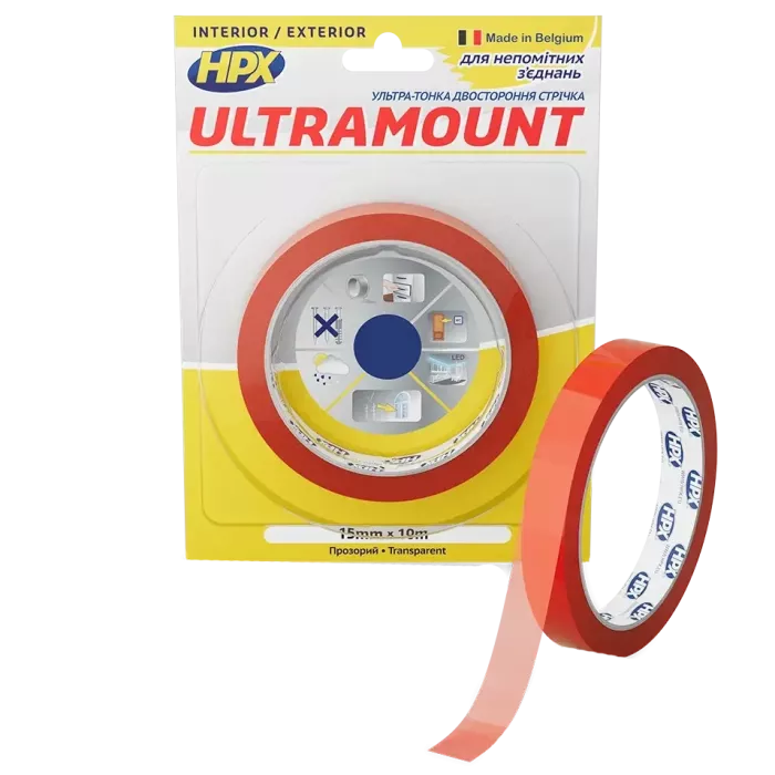HPX UM1510 ULTRA MOUNT 15мм х 10м Стрічка двохстороння