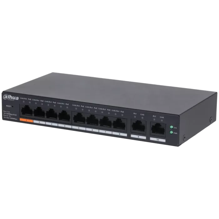 Dahua DH-CS4010-8ET-60 PoE Комутатор 8 портів керований