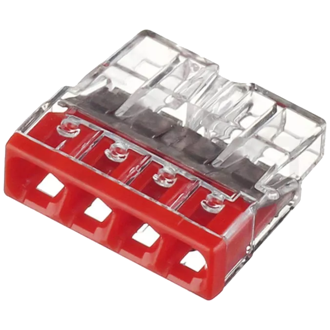 Wago 2273-204 4-провода 0,5-2,5мм2 (без пасты) Клема