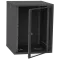 IPCOM СН-18U 600х450 скло RAL9005 Шафа серверна