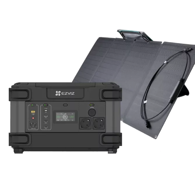 Ezviz CS-PS1300 (CN066)(FR) +  EcoFlow 110W Система автономного живлення однофазна