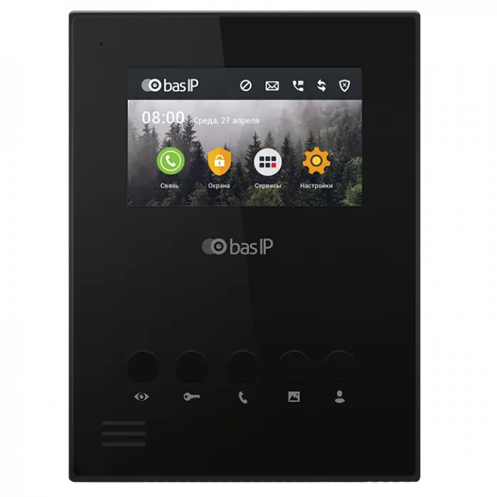 Bas-IP AU-04LA black Відеодомофон
