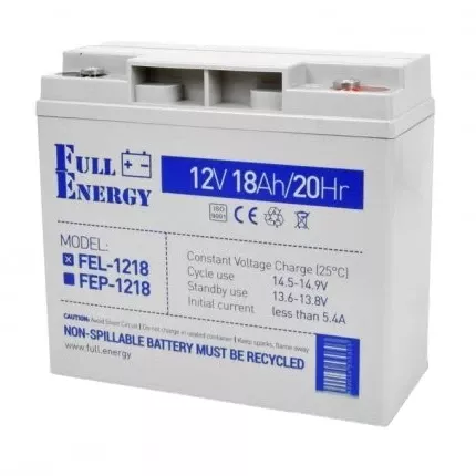 Full Energy FEL-1218 18 А*г 12В Свинцево-кислотна акумуляторна батарея