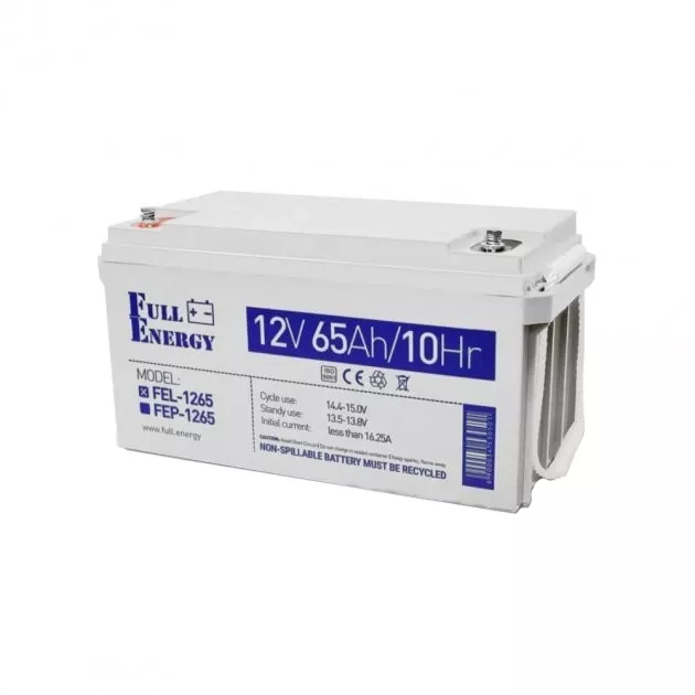 Full Energy FEL-1265 65А*г 12В гелева Свинцево-кислотна акумуляторна батарея