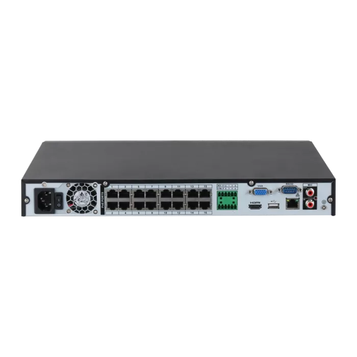 DHI-NVR2216-16P-I2 16-канальный 1U PoE 2HDD WizSense Відеореєстратор Dahua