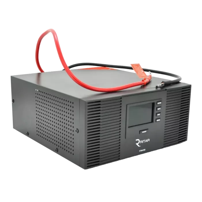 RITAR RTSWrl-600 600ВА 12В ДБЖ з правильною синусоїдою під зовнішній АКБ з перемикачем струму 10 і 20A