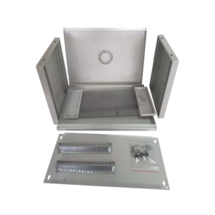 Hypernet WMNC66-9U-FLAT Шафа настінна розбірна 9U 600x600х507 мм