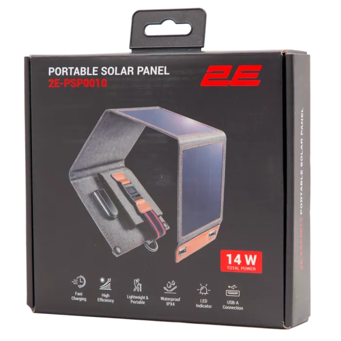2E портативная 14 Вт USB-A 5V/2.4A Сонячна панель