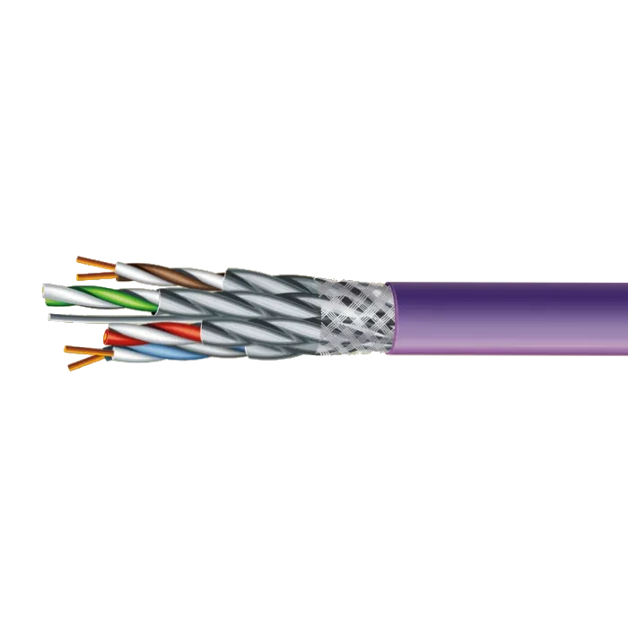 Category 7e S/FTP LSZH 4х2х23 AWG (70910151) бухта 500м. Кабель ЗЗЦМ (FTP медь безгалогенный LSZH)