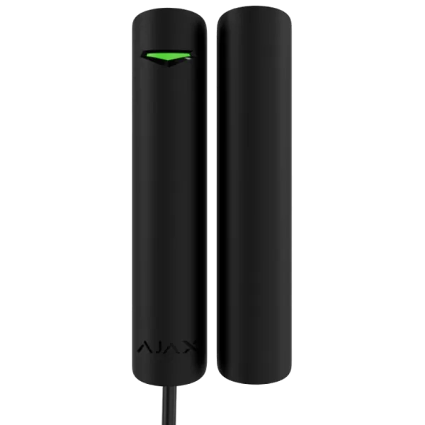 Сповіщувач дротовий магнітоконтактний відчинення, удару та зміни кута нахилу Ajax Superior DoorProtect G3 ASP black Fibra