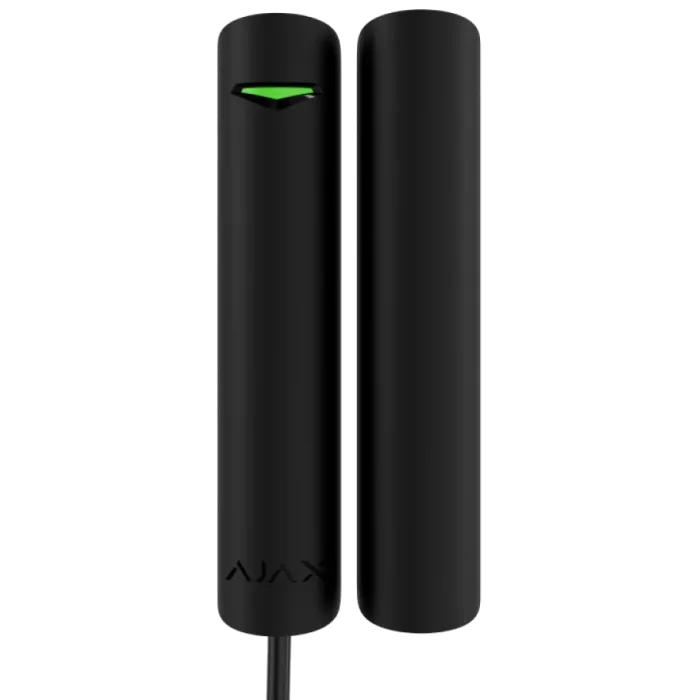 Ajax DoorProtect G3 Fibra ASP black проводной магнитоконтактный открывания, удара и изменения угла наклона Сповіщувач