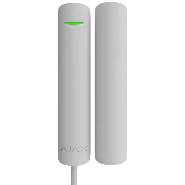 Ajax DoorProtect G3 Fibra ASP white проводной магнитоконтактный открывания, удара и изменения угла наклона Сповіщувач
