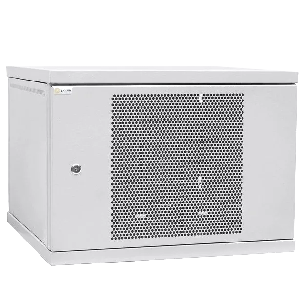 IPCOM 9U 600x450 Шкаф телекоммуникационный двери перф (серый)