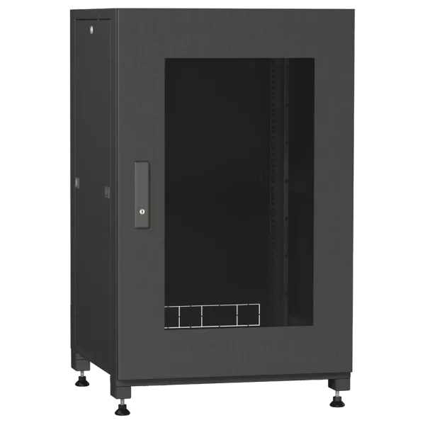 IPCOM С-18U-06х06-ДC-ПГ-9005 Шафа телекомунікаційна підлогова
