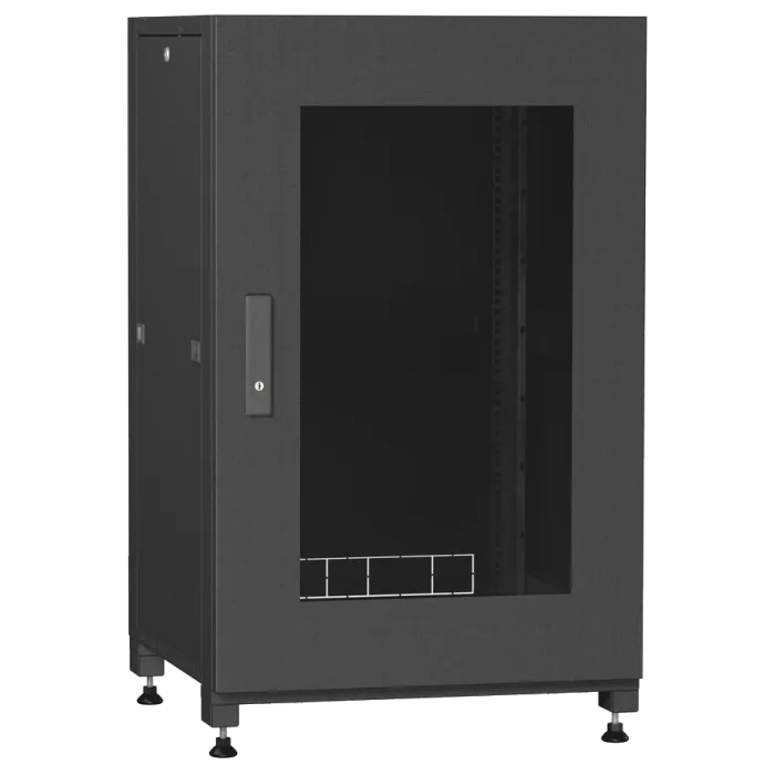 IPCOM С-18U-06х06-ДC-ПГ-9005 Шафа телекомунікаційна підлогова