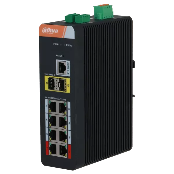 Dahua DH-IS4210-8GT-120 PoE Комутатор 10 портів керований