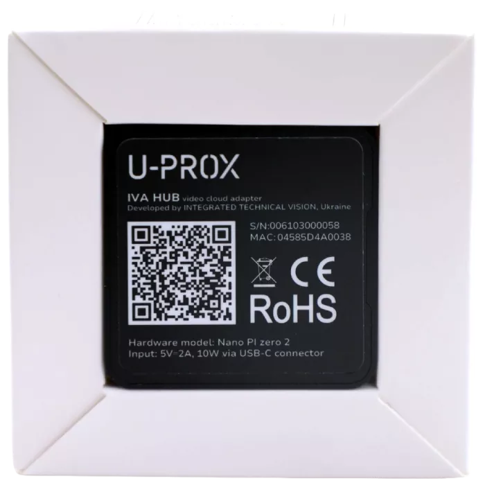 U-Prox IVA HUB cloud adapter Адаптер хмарного відеоспостереження