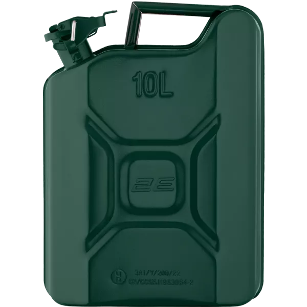 2E Каністра паливна вертикальна 10л метал 0.8мм 2.3кг