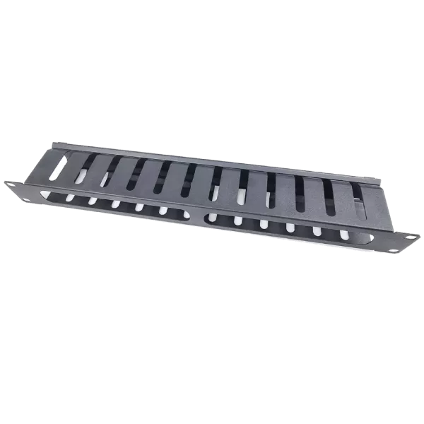 SN 19" 1U(80мм)-9005 Кабельный организатор