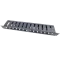 SN 19" 1U(80мм)-9005 Кабельный организатор