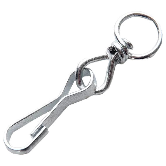 APRO 80мм оц. (10 шт.) Карабін пружинний з вертлюгом