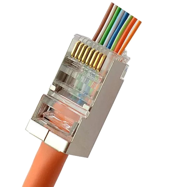 Kingda RJ45 STP кат. 5e Конектор з наскрізними отворами