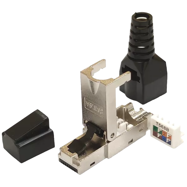 RJ45 STP кат. 6A Коннектор экранированный