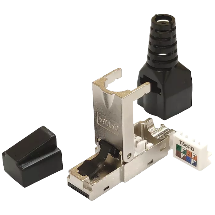 RJ45 STP кат. 6A Коннектор экранированный