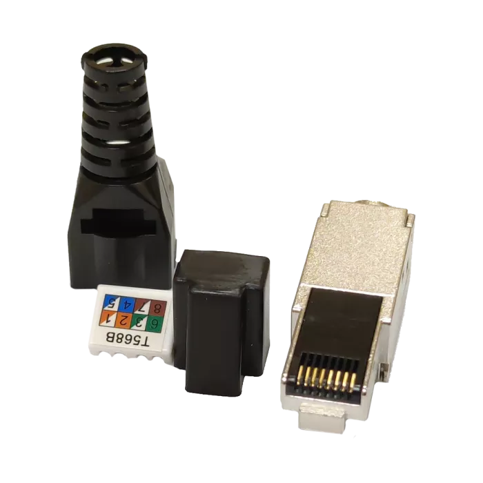 RJ45 STP кат. 6A Коннектор экранированный