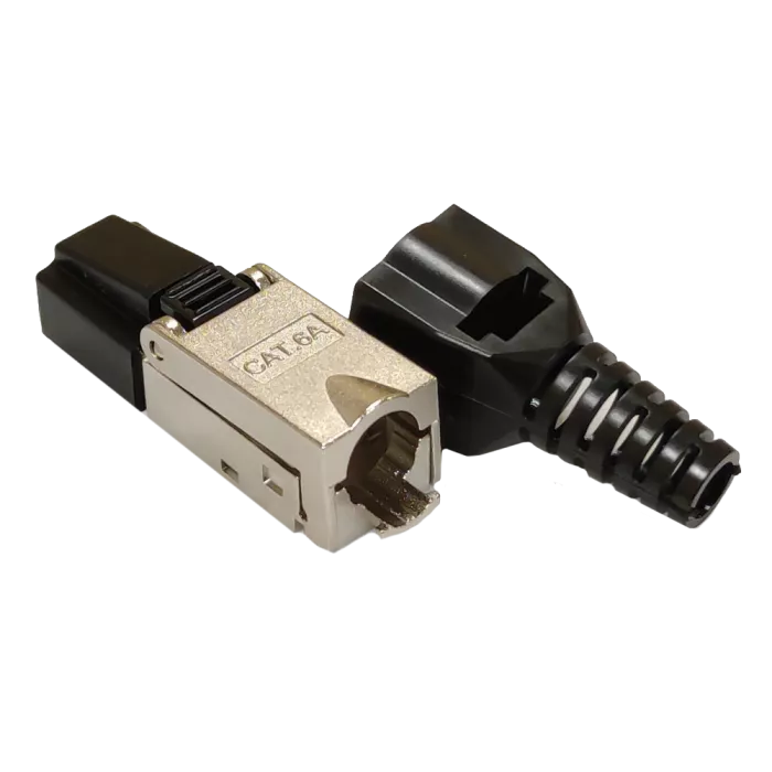 RJ45 STP кат. 6A Коннектор экранированный