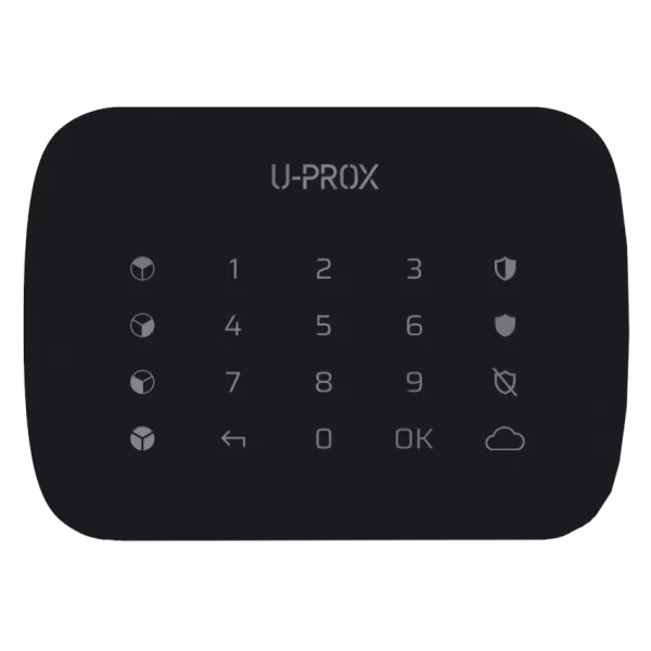 U-Prox Keypad G4 Black Бездротова сенсорна клавіатура для чотирьох груп