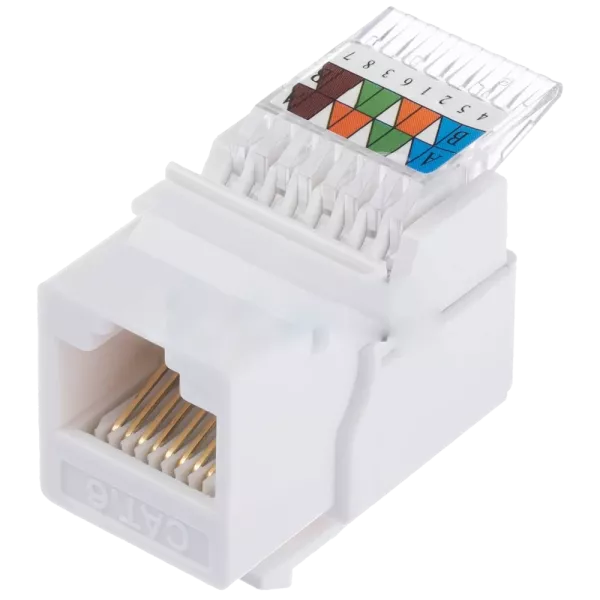 Hager Lumina WL9002 SLIM KeyStone RJ-45 UTP, кат.5е Модуль