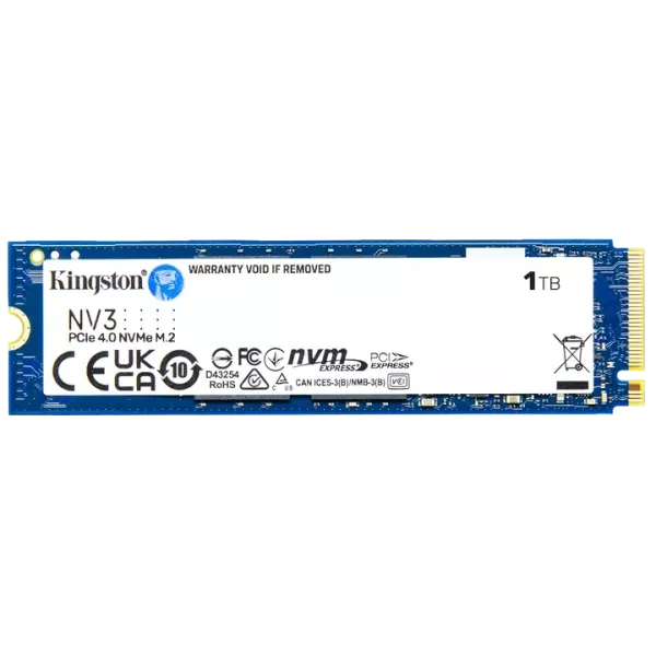 Kingston 1TB NV3 SSD M.2 2280 PCIe 4.0 NVMe Накопитель