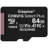 Kingston microSDXC 64GB (SDCS2/64GBSP) Карта памяти